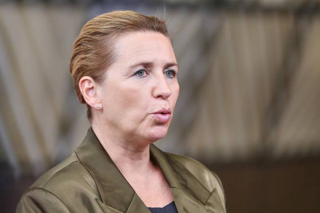 Brüssel, Belgien, 16.10.2026: Europa-Gebäude: EU-Gipfel: Mette Frederiksen, Ministerpräsidentin von Dänemark Copyright: xdtsxNachrichtenagenturx dts_139449