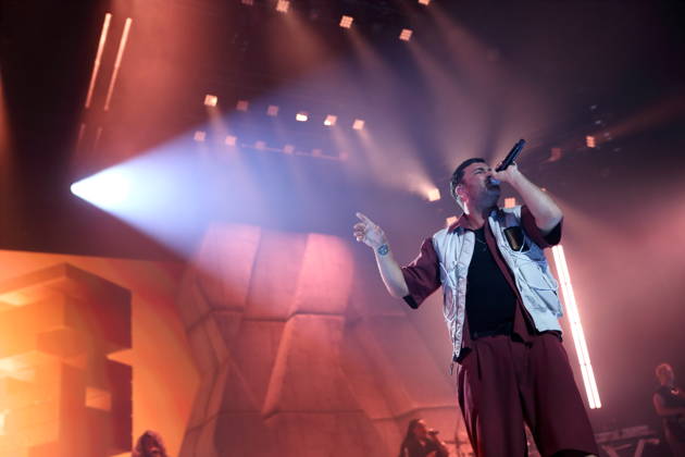 Marten Laciny alias Marteria bei einem Konzert in der Max-Schmeling-Halle in Berlin, 16. Oktober 2026. Marteria Konzert Berlin