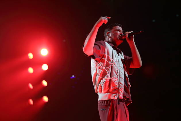 Marten Laciny alias Marteria bei einem Konzert in der Max-Schmeling-Halle in Berlin, 16. Oktober 2026. Marteria Konzert Berlin
