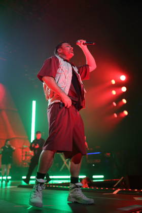 Marten Laciny alias Marteria bei einem Konzert in der Max-Schmeling-Halle in Berlin, 16. Oktober 2026. Marteria Konzert Berlin