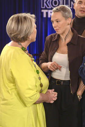 Stefanie Heinzmann und Lea Linster bei der Aufzeichnung der WDR-Talkshow Kölner Treff im WDR Studio BS 3. Köln, 16.10.2026