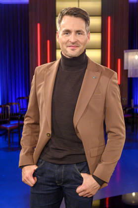 Alexander Klaws bei der Aufzeichnung der WDR-Talkshow Kölner Treff im WDR Studio BS 3. Köln, 16.10.2026