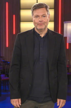 Robert Habeck bei der Aufzeichnung der WDR-Talkshow Kölner Treff im WDR Studio BS 3. Köln, 16.10.2026