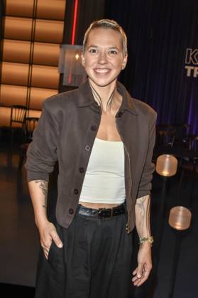 ABB KOELNERTREFF- Stefanie Fabienne Heinzmann Schweizer Pop und Soulsaengerin zu Gast in der WDR Talkshow Koelner Treff aus dem Studio Boecklemuend am 16.10.2026 in Koeln Hamburg Deutschland