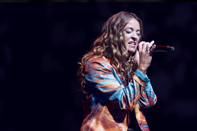 October 17, 2026, Madrid, Spain: Singer Sofia Ellar performs during a concert at the Plaza de Espana in Madrid. Madrid Spain  - ZUMAs197 20261017_aaa_s197_112 Copyright: xAtilanoxGarciax