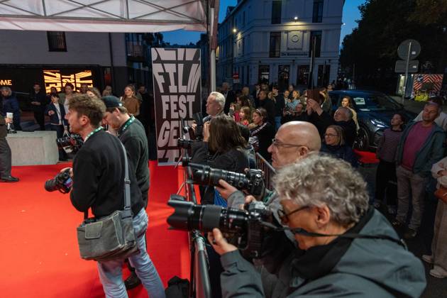 The press pictured during the Gent International Film Festival on Saturday 17 October 2026. Tonight will feature a screening of Le Faux Soir, the new film of Belgian director Roskam.  NICOLASxMAETERLINCK 190136486