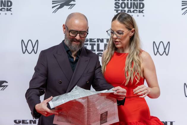 Director Michael R. Roskam and Eline De Munck pictured during the Gent International Film Festival on Saturday 17 October 2026. Tonight will feature a screening of Le Faux Soir, the new film of Belgian director Roskam.  NICOLASxMAETERLINCK 190136554