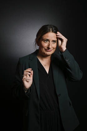 Marine Tondelier on Franc Jeu - Paris Leader of the Ecologists and French candidate for presidency Marine Tondelier poses for pictures for Franc Jeu on France 2 channel in Paris, France on October 18, 2026. Photo by Stephane Le Tellec ABACAPRESS.COM Paris France Copyright: xLexTellecxStephane ABACAx