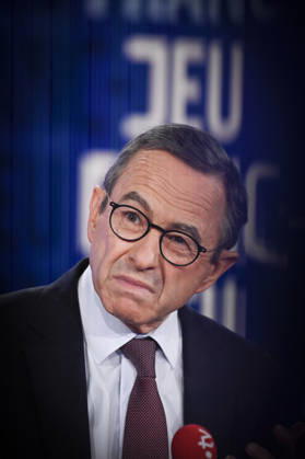 Bruno Retailleau on Franc Jeu - Paris Bruno Retailleau candidate for the 2027 presidential election poses for pictures for Franc Jeu on France 2 channel in Paris, France on October 18, 2026. Photo by Stephane Le Tellec ABACAPRESS.COM Paris France Copyright: xLexTellecxStephane ABACAx