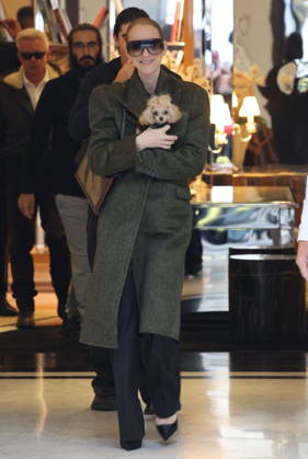 Céline Dion leaves the Royal Monceau hotel with her sons Nelson and Eddy and her dog the day after her final concert in Paris on October 19, 2026. Cyril Moreau, Bestimage. Céline Dion leaves the Royal Monceau hotel with her sons Nelson and Eddy and her dog, the day after her final concert in Paris on October 19, 2026, Paris, France  Copyright: xCYRILxMOREAUx xBESTIMAGExCYRILxMOREAUx xBESTIMAGEx