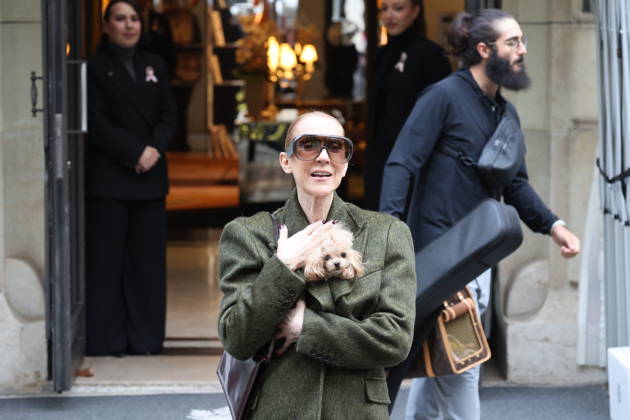 Céline Dion leaves the Royal Monceau hotel with her sons Nelson and Eddy and her dog the day after her final concert in Paris on October 19, 2026. Cyril Moreau, Bestimage. Céline Dion leaves the Royal Monceau hotel with her sons Nelson and Eddy and her dog, the day after her final concert in Paris on October 19, 2026, Paris, France  Copyright: xCYRILxMOREAUx xBESTIMAGExCYRILxMOREAUx xBESTIMAGEx