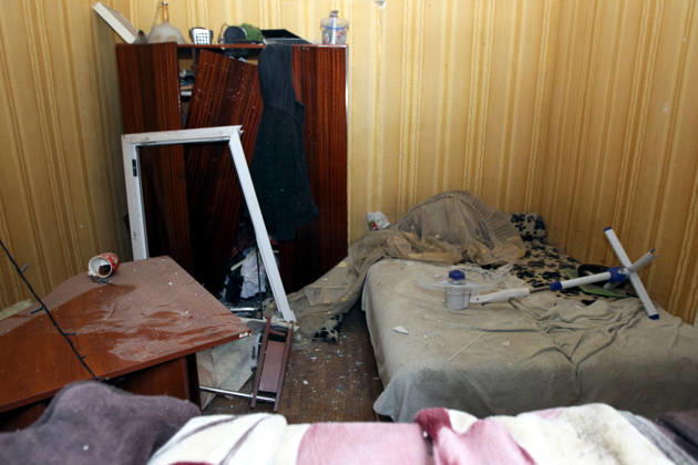 Russian troops hit Dnipro with guided bombs Furniture in a room is broken by the shock wave from a bombardment in Dnipro, Ukraine, on October 19, 2026. On Monday morning, Russian forces launched guided aerial bombs at the eastern city, damaging private homes and infrastructure. An 84-year-old woman was hospitalised in moderate condition. Dnipro Ukraine Copyright: xMykolaxMiakshykovx originalFilename: ukrinform-russiant261019_npCJT