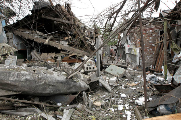 Russian troops hit Dnipro with guided bombs The premises of a house are reduced to rubble by a Russian bombardment in Dnipro, Ukraine, on October 19, 2026. On Monday morning, Russian forces launched guided aerial bombs at the eastern city, damaging private homes and infrastructure. An 84-year-old woman was hospitalised in moderate condition. Dnipro Ukraine Copyright: xMykolaxMiakshykovx originalFilename: ukrinform-russiant261019_npJiD