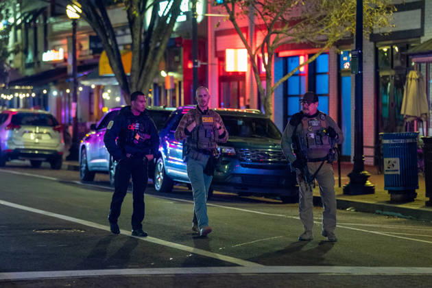 October 19, 2026, Washington, Dc, United States: A National Guard soldier was shot in the Eastern Market neighborhood of Washington, D.C. in the early hours of October 19, 2026. The guardsman tried to break up a fight but was shot by one of the participants, before the suspect was shot by other National Guard soldiers. Both the Guardsman and the suspect were taken to the hospital with non-life threatening injuries. Washington United States  - ZUMAl312 20261019_znp_l312_034 Copyright: xAndrewxLeydenx