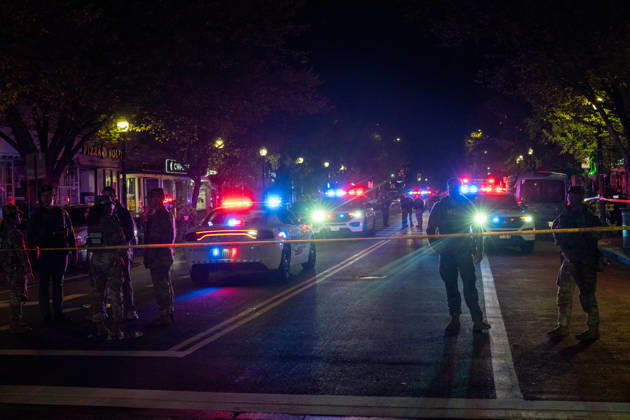 October 19, 2026, Washington, Dc, United States: A National Guard soldier was shot in the Eastern Market neighborhood of Washington, D.C. in the early hours of October 19, 2026. The guardsman tried to break up a fight but was shot by one of the participants, before the suspect was shot by other National Guard soldiers. Both the Guardsman and the suspect were taken to the hospital with non-life threatening injuries. Washington United States - ZUMAl312 20261019_znp_l312_035 Copyright: xAndrewxLeydenx
