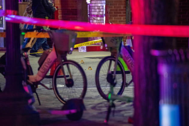 October 19, 2026, Washington, Dc, United States: A National Guard soldier was shot in the Eastern Market neighborhood of Washington, D.C. in the early hours of October 19, 2026. The guardsman tried to break up a fight but was shot by one of the participants, before the suspect was shot by other National Guard soldiers. Both the Guardsman and the suspect were taken to the hospital with non-life threatening injuries. Washington United States - ZUMAl312 20261019_znp_l312_044 Copyright: xAndrewxLeydenx