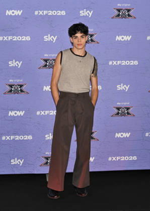 IPA89928067 - Milan, Italy: X Factor 2026 photocall featuring the 12 official contestants PAOLA IEZZI S TEAM In the photo: Manul (Manuel Gargano)  Copyright: xNickxZonnax xNickxZonnax IPA89928067