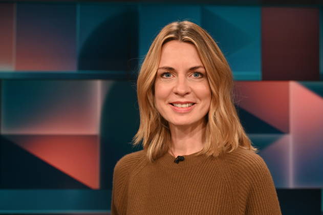 Journalistin Jessy Wellmer, Tagesthemen-Moderatorin, zu Gast in der ARD Talkshow Hart aber Fair mit dem Thema Lehrer, Polizisten, Verwaltung: Wozu brauchen wir noch Beamte?