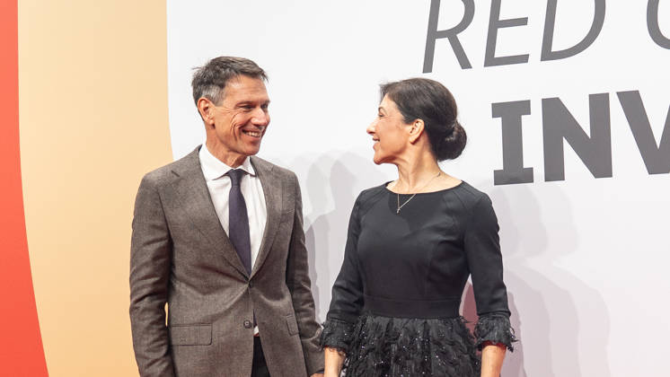 Katherina Reiche, Bundesministerin für Wirtschaft und Energie, mit RenÃ Obermann;Invest in Germany Summit 2026 - Red Carpet for Investments - Event Location Kraftwerk Berlin, Berlin Berlin Deutschland Kraftwerk Event Location