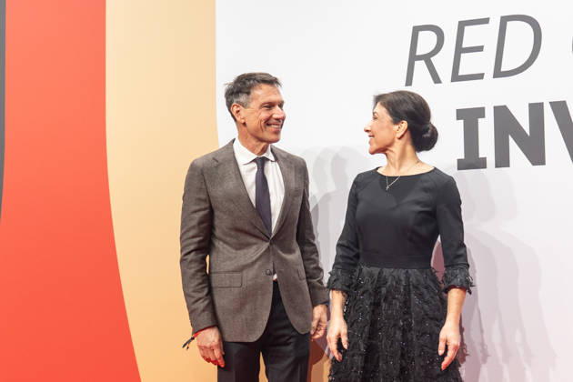 Katherina Reiche, Bundesministerin für Wirtschaft und Energie, mit RenÃ Obermann;Invest in Germany Summit 2026 - Red Carpet for Investments - Event Location Kraftwerk Berlin, Berlin Berlin Deutschland Kraftwerk Event Location