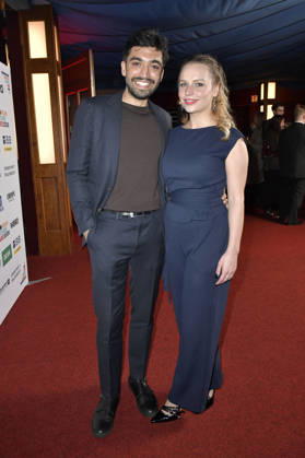 Milad Tabesch und Laura Wessbecher bei der Verleihung des European Future Award 2026 im Tipi am Kanzleramt. Berlin, 19.10.2026