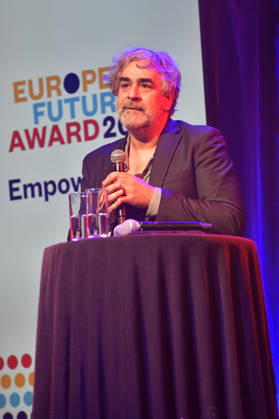 Deniz Yücel bei der Verleihung des European Future Award 2026 im Tipi am Kanzleramt. Berlin, 19.10.2026