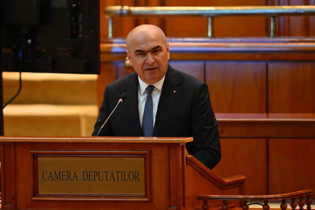 Plenary session of the Romanian Parliament in Bucharest BUCHAREST, ROMANIA - OCTOBER 20: Romania s prime minister Ilie Bolojan addresses a joint plenary session of the Romanian Parliament at the Palace of the Parliament in Bucharest, Romania on October 20, 2026. Niculescu presented his governing platform, fiscal reform agenda, and proposed cabinet lineup to lawmakers ahead of the vote of confidence. Alex Nicodim Anadolu Bucharest Romania. Editorial use only. Please get in touch for any other usage.  Copyright: x2026xAnadoluxAlexxNicodimx