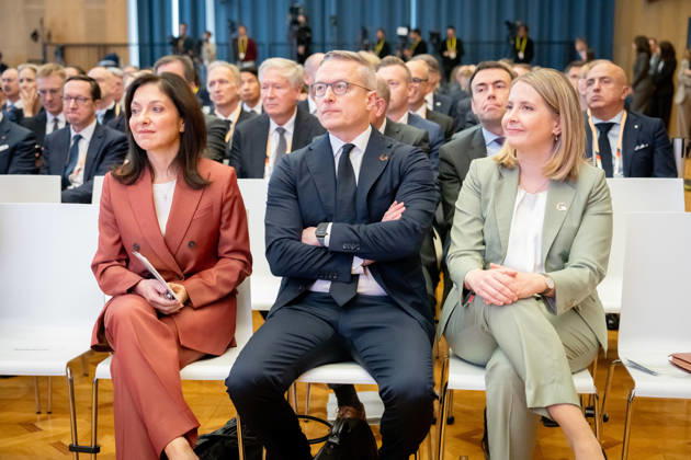 Invest in Germany Summit, Berlin, ESMT Invest in Germany Summit, Berlin, ESMT, Katherina Reiche, Bundeswirtschaftsministerin Verena Hubertz, Bundesbauministerin Karsten Wildberger, Bundesdigitalminister Berlin Berlin GER