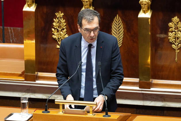 Debate on the 2027 social security budget - Paris French Minister of Labour and Solidarities Jean-Pierre Farandou addresses the National Assembly, French Parliament lower house, during the opening debate session on the 2027 social security budget (PLFSS), in Paris on October 20, 2026. Photo by Raphael Lafargue ABACAPRESS.COM Paris France  Copyright: xLafarguexRaphael ABACAx