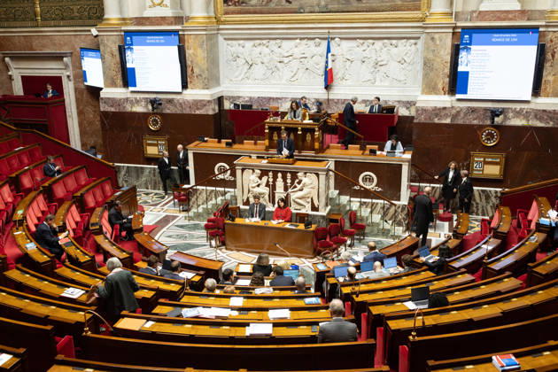 Debate on the 2027 social security budget - Paris French Minister of Labour and Solidarities Jean-Pierre Farandou addresses the National Assembly, French Parliament lower house, during the opening debate session on the 2027 social security budget (PLFSS), in Paris on October 20, 2026. Photo by Raphael Lafargue ABACAPRESS.COM Paris France  Copyright: xLafarguexRaphael ABACAx