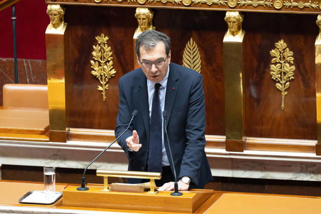Debate on the 2027 social security budget - Paris French Minister of Labour and Solidarities Jean-Pierre Farandou addresses the National Assembly, French Parliament lower house, during the opening debate session on the 2027 social security budget (PLFSS), in Paris on October 20, 2026. Photo by Raphael Lafargue ABACAPRESS.COM Paris France  Copyright: xLafarguexRaphael ABACAx