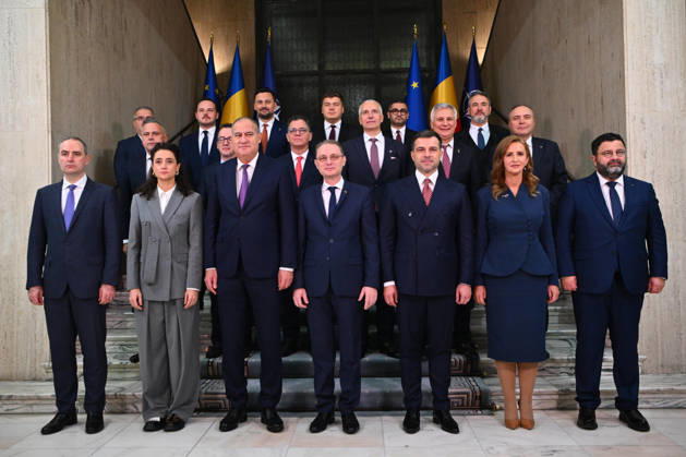Romania s Parliament approves new Niculescu government BUCHAREST, ROMANIA - OCTOBER 20 : Prime Minister of Romania Luca Niculescu and members of the Romanian Parliament, including Deputy Prime Minister and Minister of Internal Affairs Marian Neacsu, Minister of Transport and Infrastructure Stefan-Ovidiu Popa, Minister of Justice Radu Marinescu, Minister of National Defence Stefan-Radu Oprea, Minister of Economy, Digitalization, Entrepreneurship, and Tourism Daniel-Catalin Zamfir, Minister of Agriculture and Rural Development Florin-Ionut Barbu, Minister of Environment, Waters, and Forests Natalia-Elena Intotero, Minister of Development, Public Works, and Administration Marcel-Alexandru Stoica, Minister of Investments and European Projects A  Copyright: x2026xAnadoluxAlexxNicodimx
