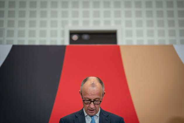 Bundeskanzler Friedrich Merz bei seinem Abschlussstatement;Invest in Germany Summit 2026 in der ESMT - European School of Management and Technology Berlin, Berlin Berlin Deutschland ESMT Berlin