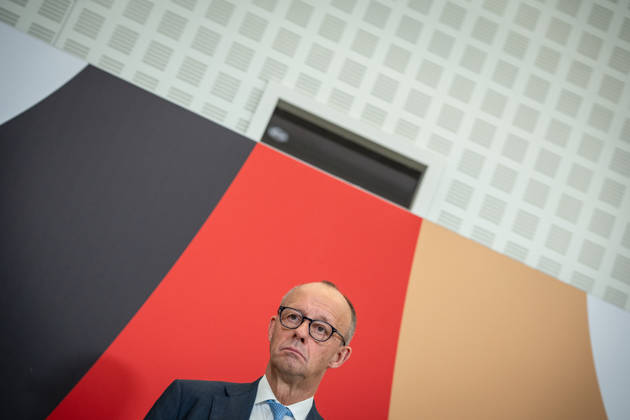 Bundeskanzler Friedrich Merz bei seinem Abschlussstatement;Invest in Germany Summit 2026 in der ESMT - European School of Management and Technology Berlin, Berlin Berlin Deutschland ESMT Berlin