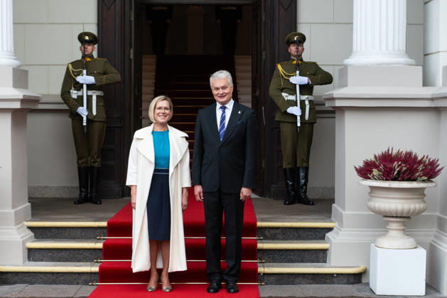Lithuanian President Nauseda meets newly elected Estonian President Madise in Vilnius VILNIUS, LITHUANIA - OCTOBER 21: Lithuanian President Gitanas Nauseda (R) meets with newly elected Estonian President Ulle Madise (L) during her visit to Vilnius, Lithuania, on October 21, 2026. The meeting focuses on bilateral relations, regional security and defense, support for Ukraine, strategic infrastructure, and Lithuania s priorities for its presidency of the Council of the European Union in the first half of 2027. Yauhen Yerchak Anadolu Vilnius Lithuania. Editorial use only. Please get in touch for any other usage.  Copyright: x2026xAnadoluxYauhenxYerchakx
