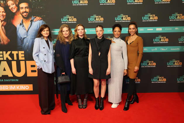 Lena Schoemann, Diana Amft, Karoline Herfurth, Jella Haase, Jessica Wahls and Nadja Benaissa during the premiere of Der perfekte Urlaub at Cinedom on October 21, 2026 in Cologne, Germany The premiere of Der perfekte Urlaub in Cologne, Germany