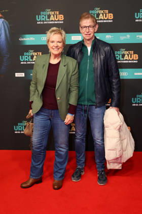 Birgit Lechtermann and Ingo Kersting during the premiere of Der perfekte Urlaub at Cinedom on October 21, 2026 in Cologne, Germany The premiere of Der perfekte Urlaub in Cologne, Germany