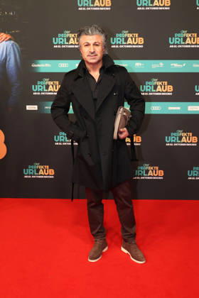 Chico Kuersat Yildirim during the premiere of Der perfekte Urlaub at Cinedom on October 21, 2026 in Cologne, Germany The premiere of Der perfekte Urlaub in Cologne, Germany