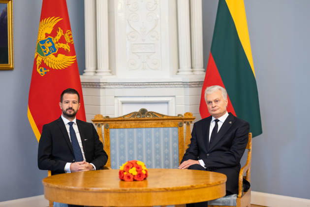 News Bilder des Tages Lietuvos Respublikos Prezidentas Gitanas Nauseda prieme i Lietuva atvykusi Juodkalnijos Prezidenta Jakova Milatoviciu. Vilnius, 2026-10-22