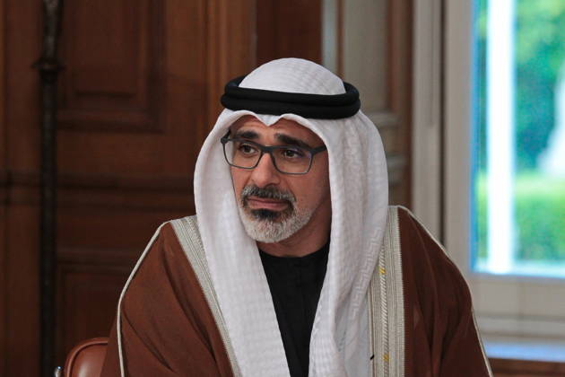 October 22, 2026, Athens, Greece: Abu Dhabi Crown Prince Sheikh Khaled bin Mohamed bin Zayed Al Nahyan meets Greek Prime Minister Kyriakos Mitsotakis at the Maximos Mansion in Athens on Thursday, October 22, 2026, during his official visit to Greece. The meeting focuses on strengthening bilateral relations and expanding cooperation between Greece and the United Arab Emirates in areas of mutual interest. Athens Greece  - ZUMAv62_ 20261022_zaf_v62_013 Copyright: xAristidisxVafeiadakisx