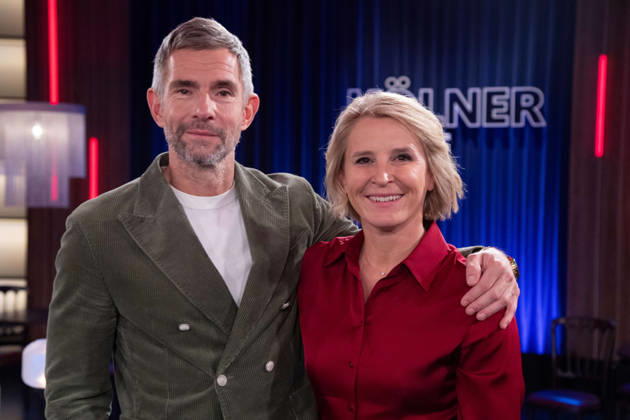 von links: Micky BEISENHERZ, Moderator, Susan LINK, Moderatorin, Moderatoren der Sendung ,,Koelner Treff,, im WDR Fernsehen, 22.10.2026.