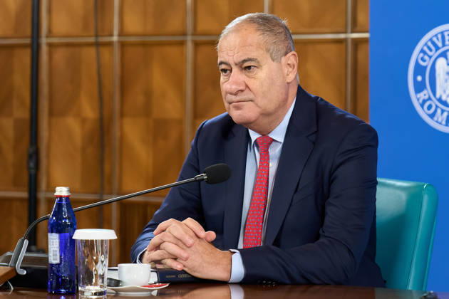 Romanian Government, Cabinet Meeting Bucharest, Romania. 23rd Oct, 2026: Marian Neacsu, Deputy Prime Minister and Minister of Internal Affairs, attends the government meeting at Victoria Palace, the Romanian Government headquarters. Bucharest Romania Copyright: xLucianxAlecux