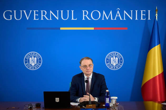 Romanian Government, Cabinet Meeting Bucharest, Romania. 23rd Oct, 2026: Luca Niculescu, Prime Minister of Romania, leads the government meeting at Victoria Palace, the Romanian Government headquarters. Bucharest Romania Copyright: xLucianxAlecux
