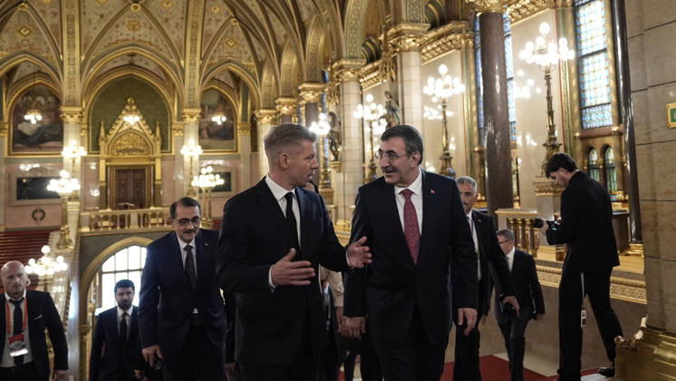 Cevdet Yilmaz - Peter Magyar meeting in Budapest BUDAPEST, HUNGARY - OCTOBER 23: Turkish Vice President Cevdet Yilmaz meets with Hungarian Prime Minister Peter Magyar in the capital city of Budapest, Hungary on Friday, October 23, 2026. Yasin Baturhan Ergin Anadolu Budapest Hungary. Editorial use only. Please get in touch for any other usage.  Copyright: x2026xAnadoluxYasinxBaturhanxErginx