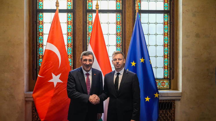Cevdet Yilmaz - Peter Magyar meeting in Budapest BUDAPEST, HUNGARY - OCTOBER 23: Turkish Vice President Cevdet Yilmaz meets with Hungarian Prime Minister Peter Magyar in the capital city of Budapest, Hungary on Friday, October 23, 2026. Yasin Baturhan Ergin Anadolu Budapest Hungary. Editorial use only. Please get in touch for any other usage.  Copyright: x2026xAnadoluxYasinxBaturhanxErginx