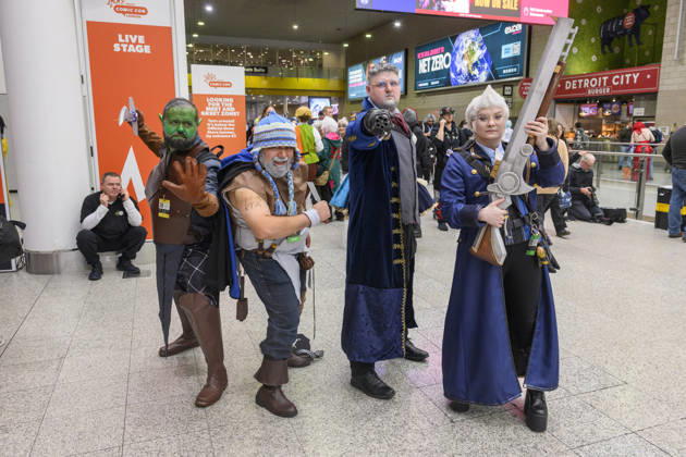 October 23, 2026, London, London, UK: London, UK. Visitors dressed as characters arrive at the London MCM Comic Con held at the Excel venue. The event is the UK s largest pop culture fan convention, celebrating comic books, movies, TV shows, anime, manga, video games, sci-fi, and fantasy. London UK - ZUMAl94_ 20261023_zaf_l94_098 Copyright: xRayxTangx