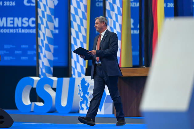Rede Markus SOEDER (Ministerpraesident Bayern und CSU. CSU Parteitag 2026 am 23. und 24.10..2026 MESSE MUENCHEN