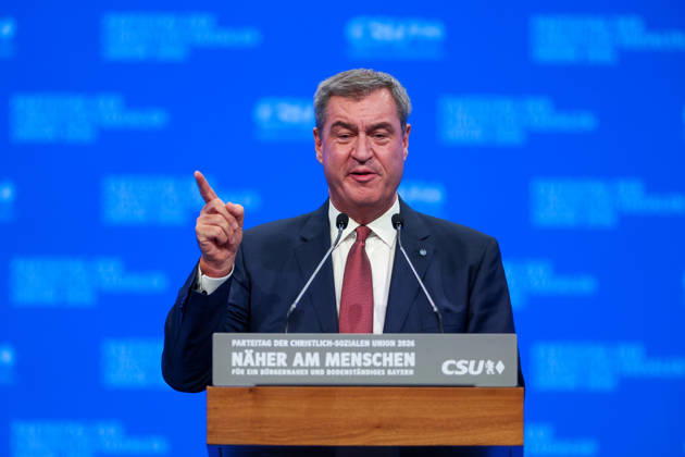 23.10.2026, CSU-Parteitag 2026 Markus Söder ( Ministerpräsident Bayern ) auf dem CSU-Parteitag 2026 in der Messe München Copyright: xNordphoto Schneiderx
