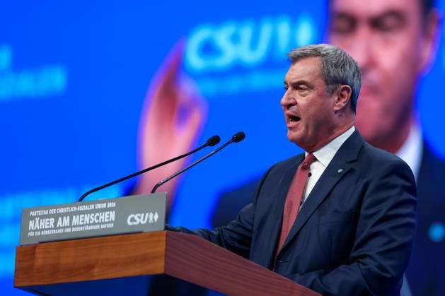 23.10.2026, CSU-Parteitag 2026 Markus Söder ( Ministerpräsident Bayern ) auf dem CSU-Parteitag 2026 in der Messe München Copyright: xNordphoto Schneiderx