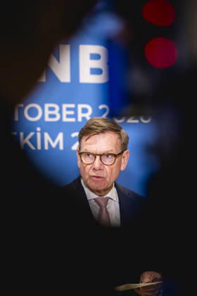 Johann Wadephul, Bundesaussenminister, spricht zu den Medien am Rande des Aussenministertreffens in Istanbul, 23.10.2026. Fotografiert im Auftrag des Auswaertigen Amtes Istanbul Tuerkei Copyright: xJulianexSonntagx